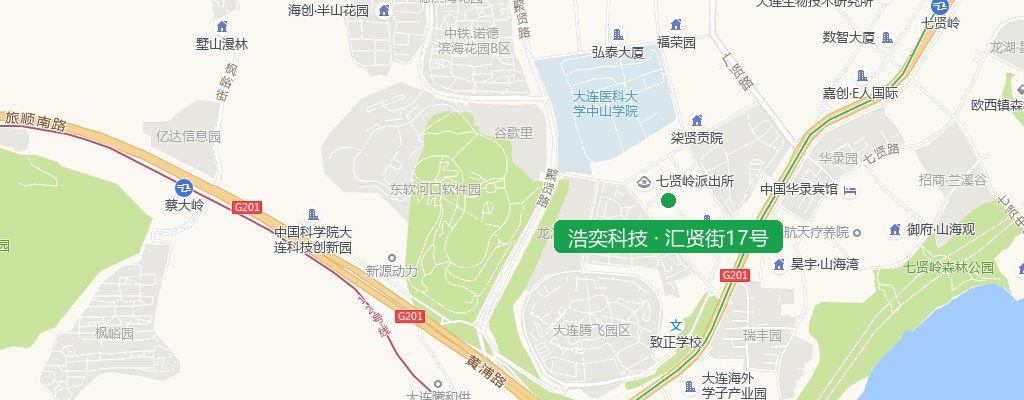 大连浩奕科技有限公司位置地图（大连高新区）